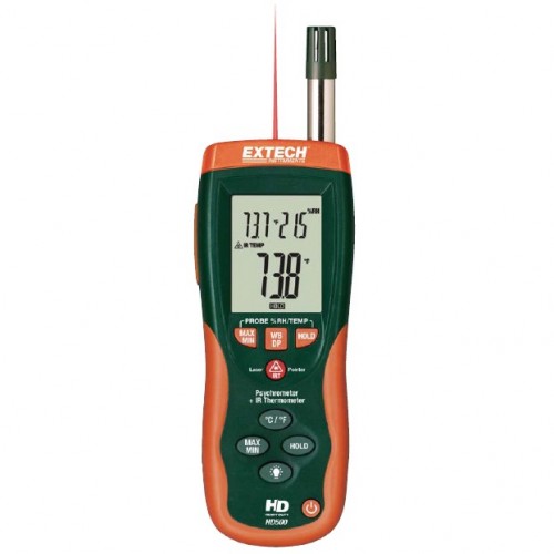 Extech HD500 Psychrometer with IR Thermometer